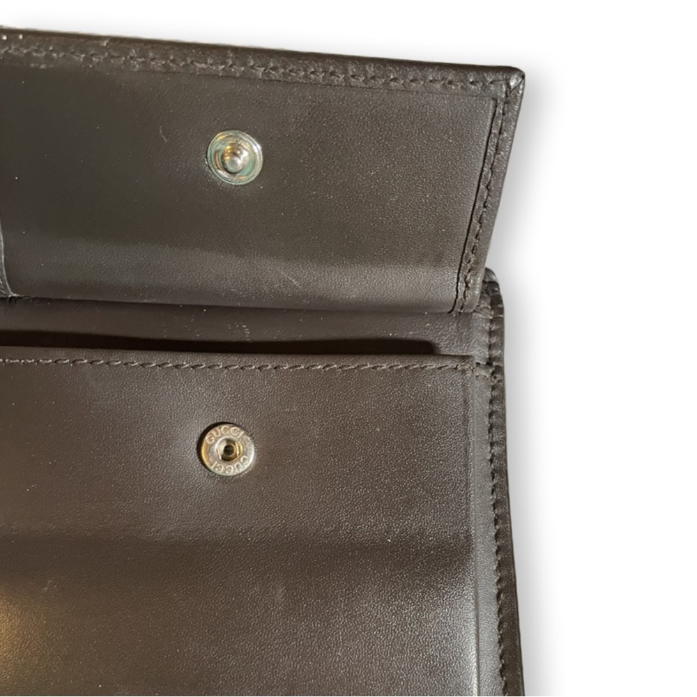 Gucci - GG Supreme Web Brown Bifold Wallet | Men’s - Coated Canvas - Picture 7 of 17